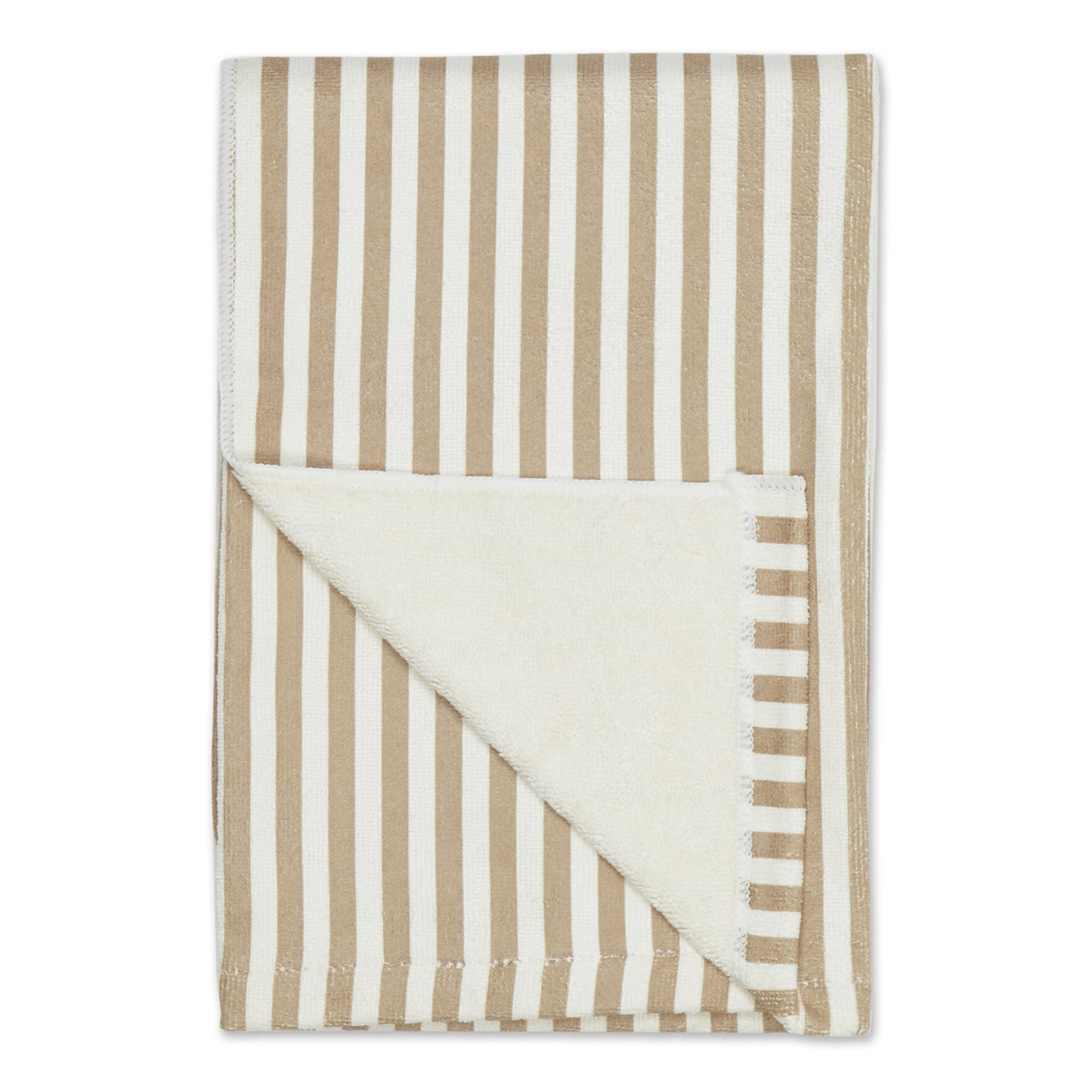 Bone Dry Stripe Pet Towel, Absorbent Microfiber, Taupe, Large - 41x23.5"