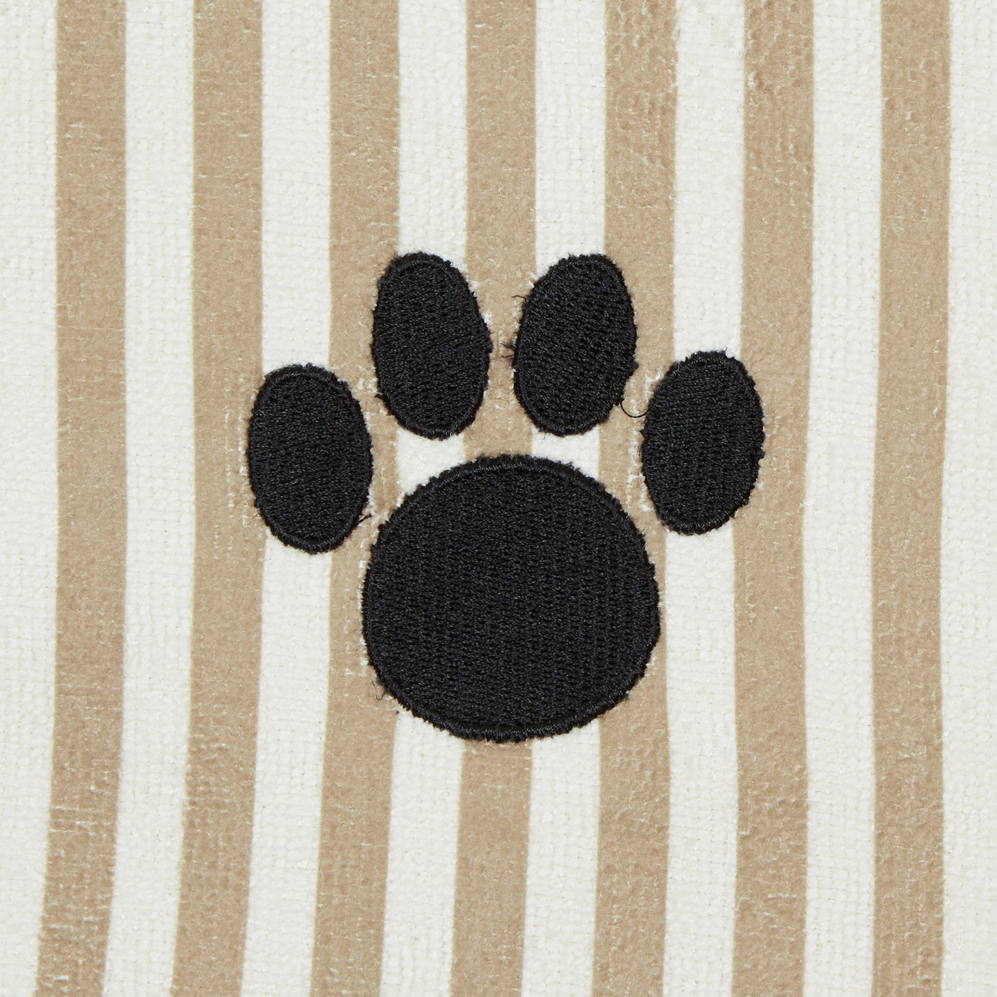 Bone Dry Stripe Pet Towel, Absorbent Microfiber, Taupe, Large - 41x23.5"