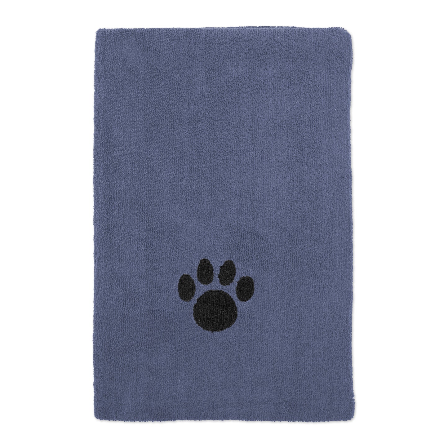 Bone Dry Large Pet Towel, Absorbent Microfiber, Stonewash Blue, 41x23.5"