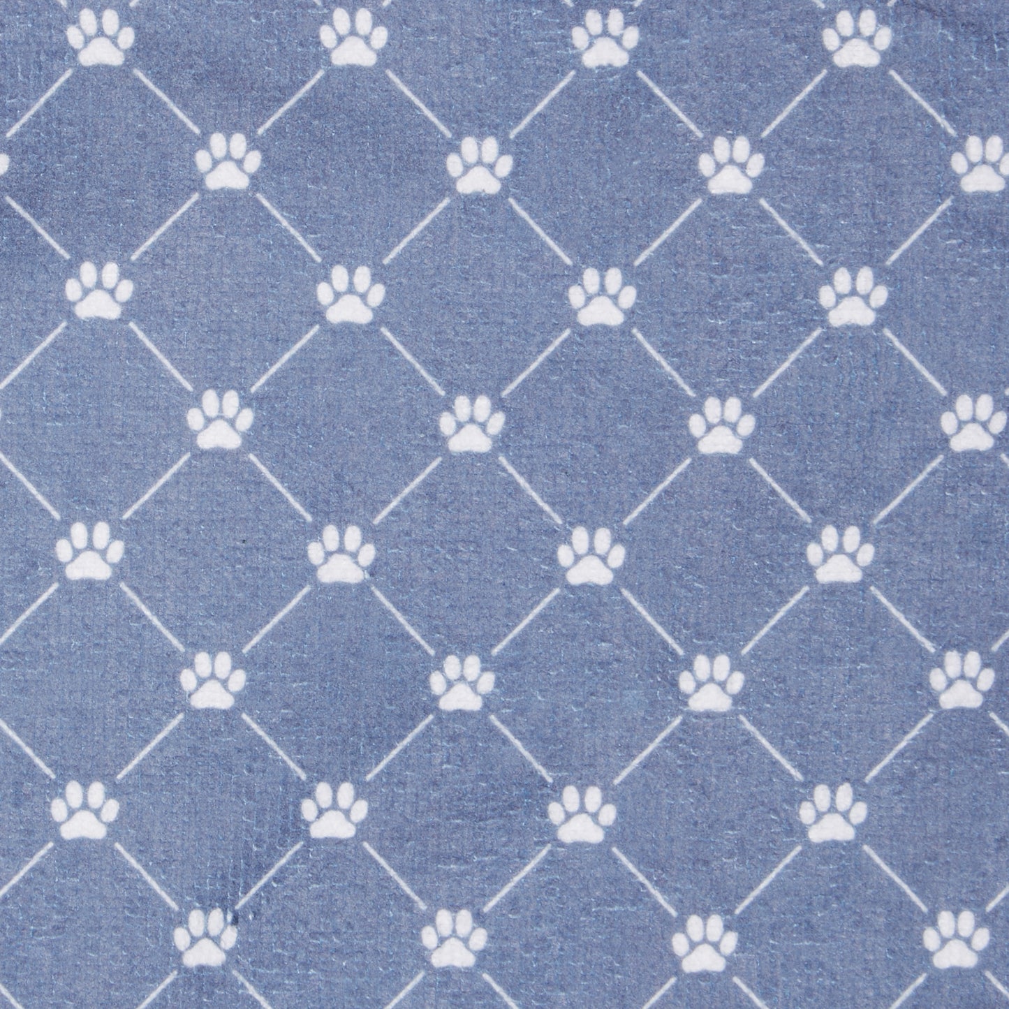 Bone Dry Small Microfiber Pet Towel - 3 Pack - Printed Trellis, Stonewash Blue, 15x30"