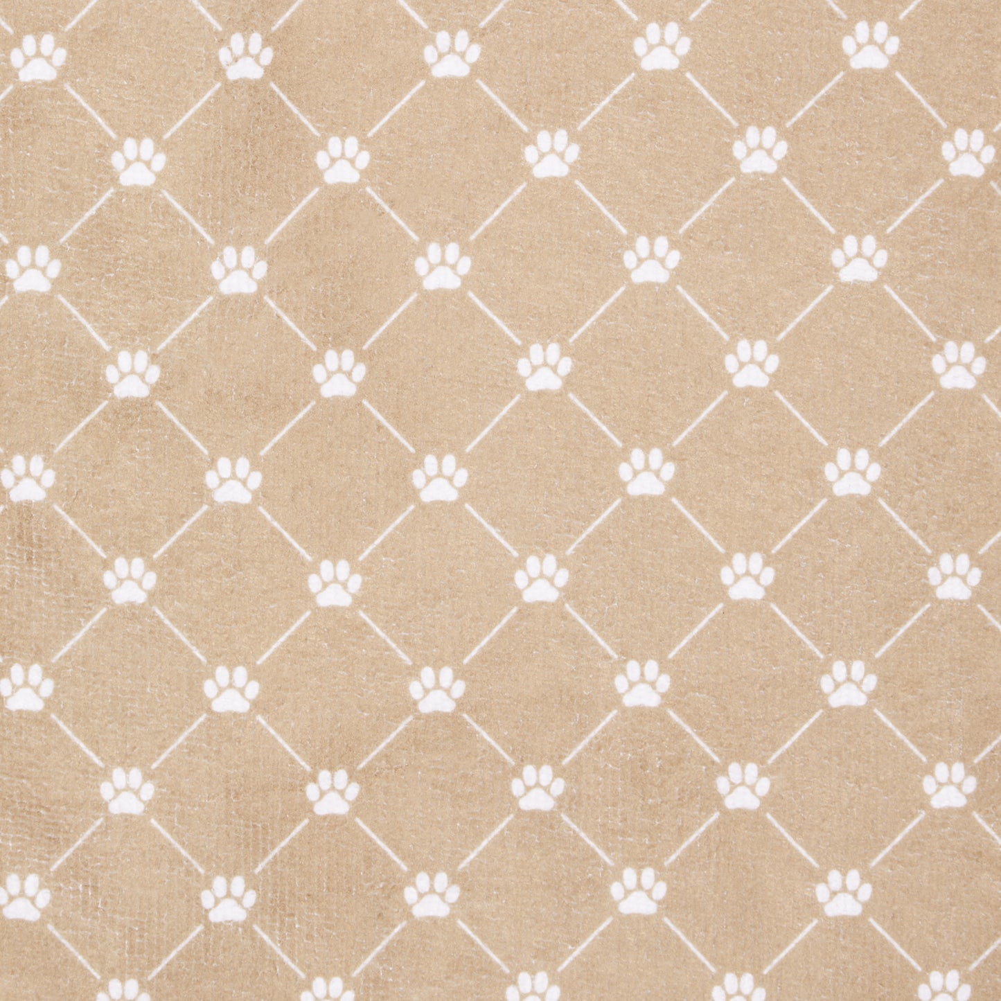 Large Microfiber Pet Towel - Printed Trellis, Taupe, 41x23.5"