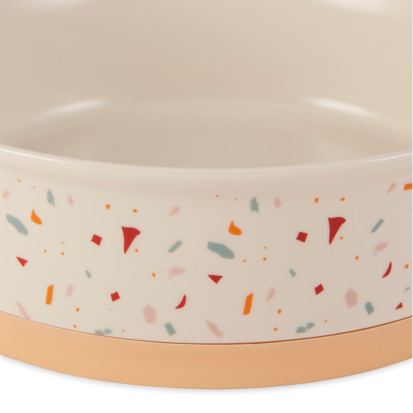 Terrazzo Pet Bowl Set of 2, Large 3.75 C. Capacity
