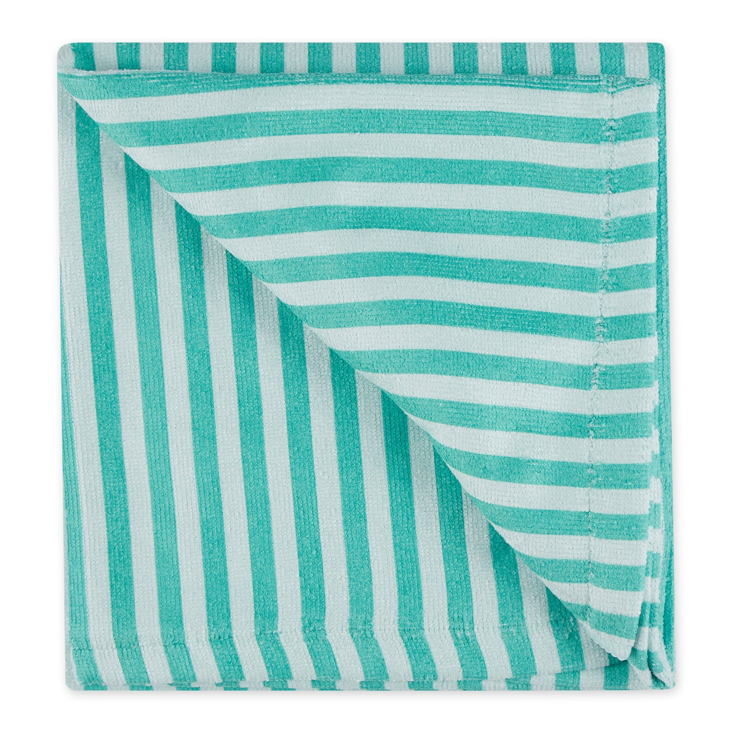 Bone Dry Stripe Pet Towel, Absorbent Microfiber, Aqua, Large - 41x23.5"