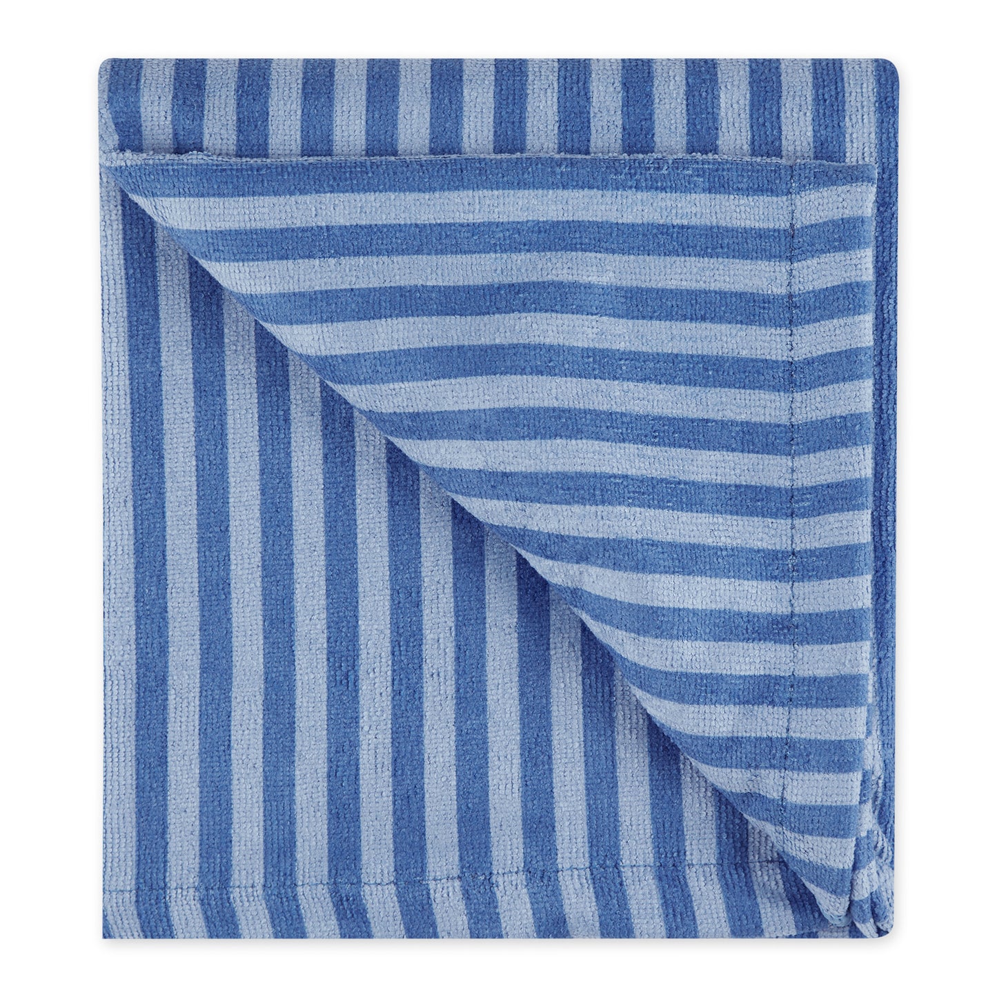 Bone Dry Stripe Pet Towel, Absorbent Microfiber, Blue, Large - 41x23.5"