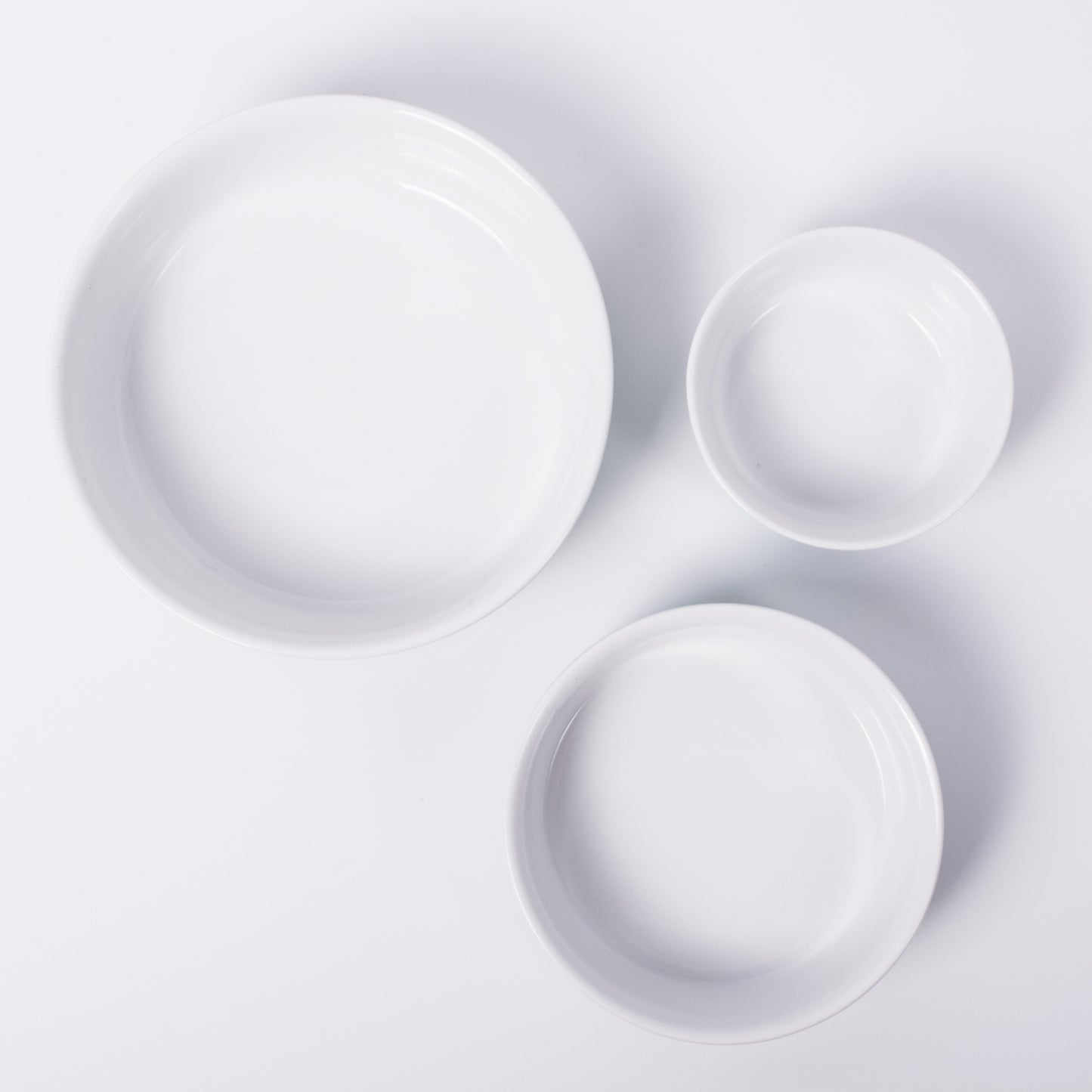 White Marble Pet Bowl Set of 2, Medium - 1.5 C. Capacity