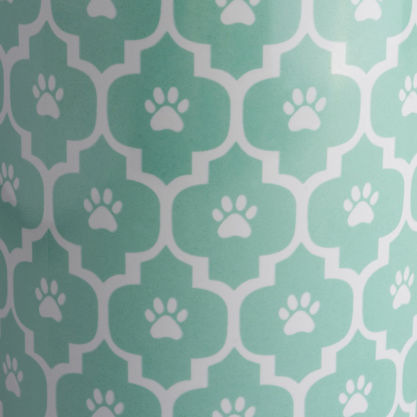 Aqua Lattice Paw Print Pet Treat Canister - 4.5 Cup Capacity