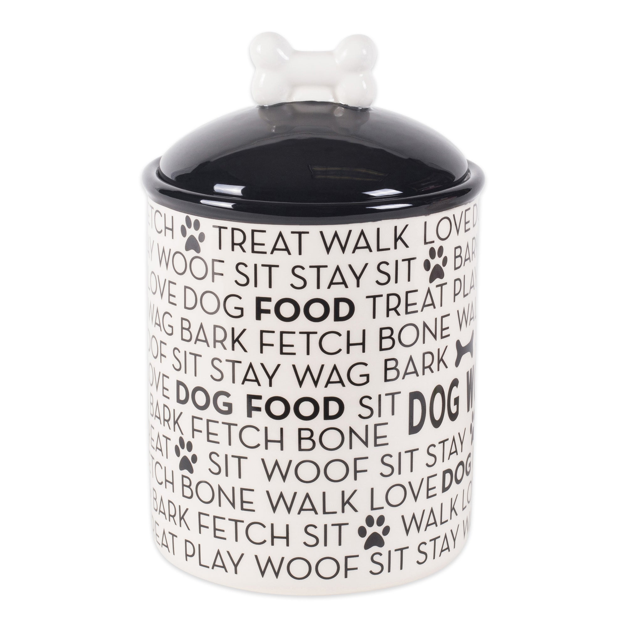 Black dog treat jar sale