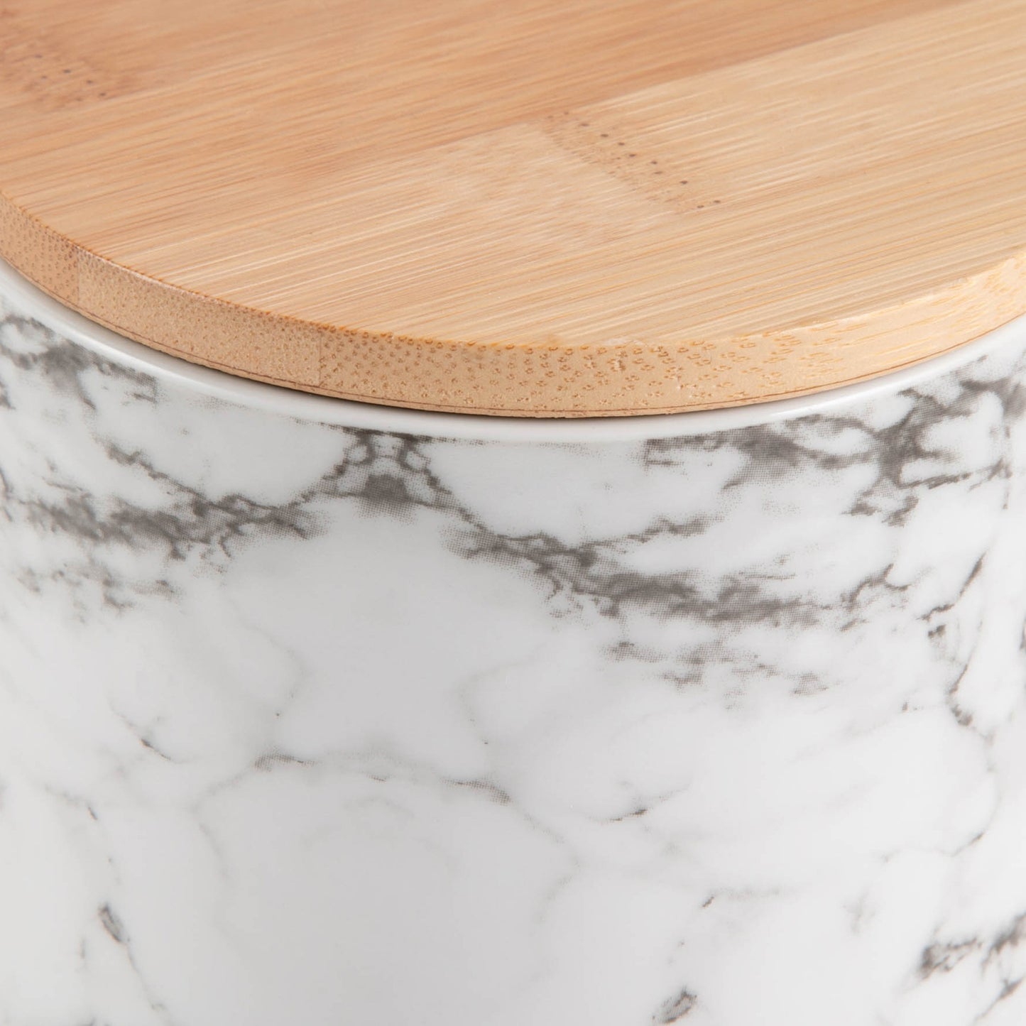 White Marble Ceramic Treat Canister