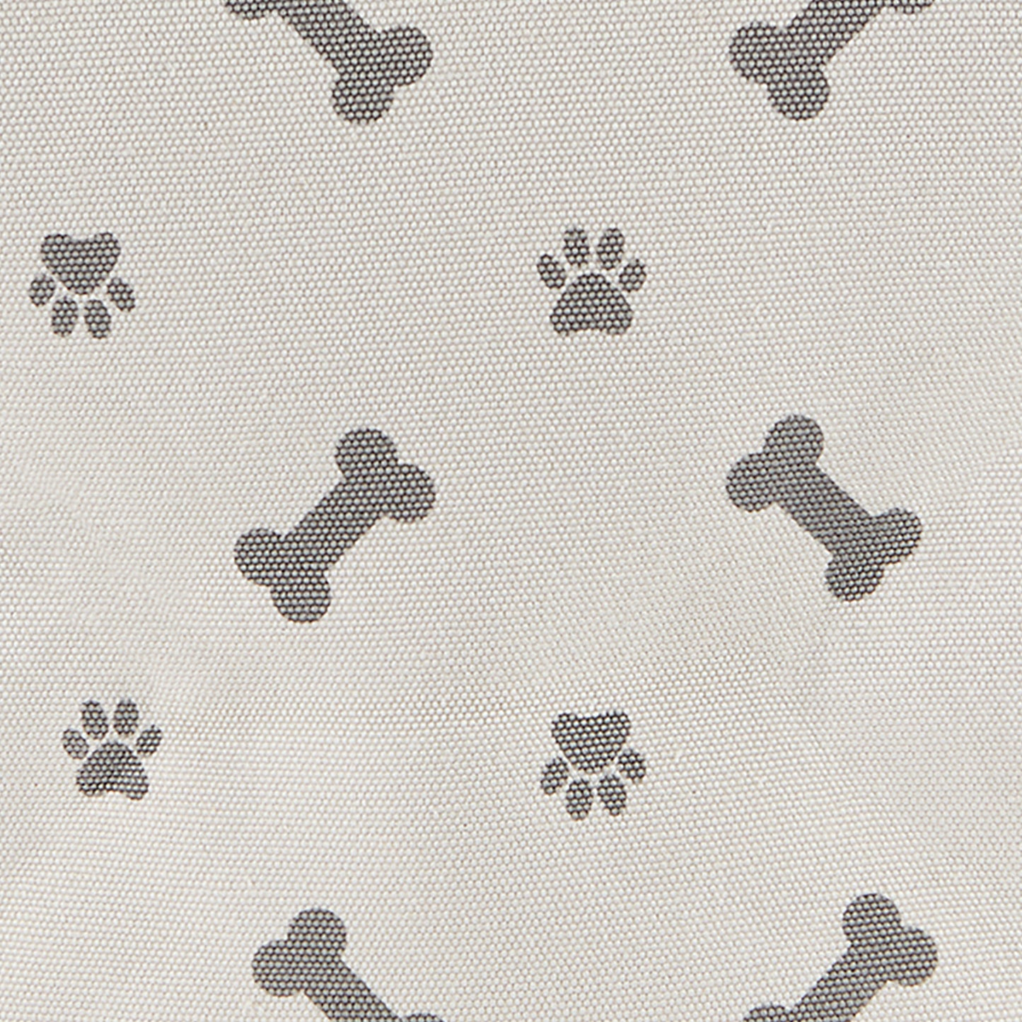 Polyester Pet Bin Paw/Bone Gray Rectangle Medium 16X10X12