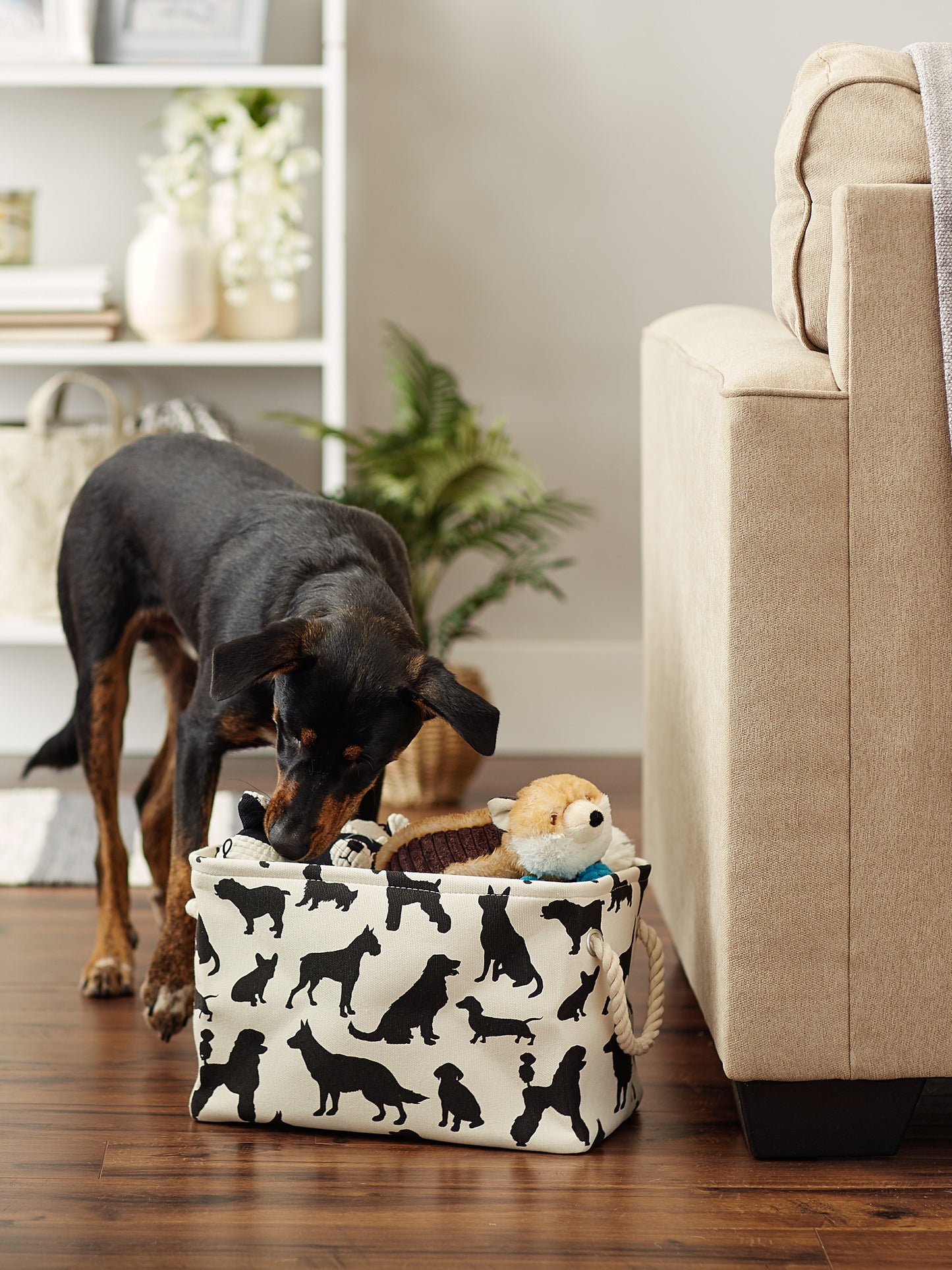 Polyester Pet Bin Dog Show Rectangle Small 14X8X9