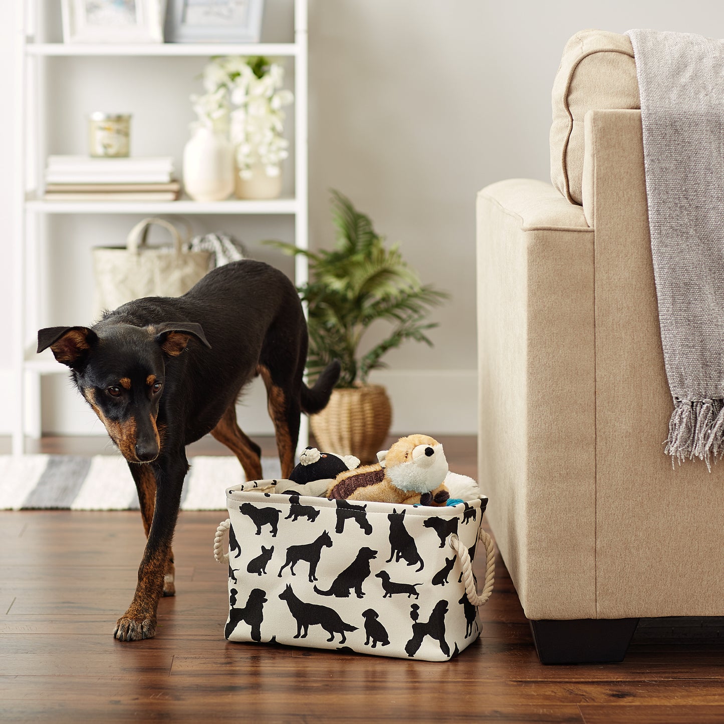 Polyester Pet Bin Dog Show Rectangle Small 14X8X9
