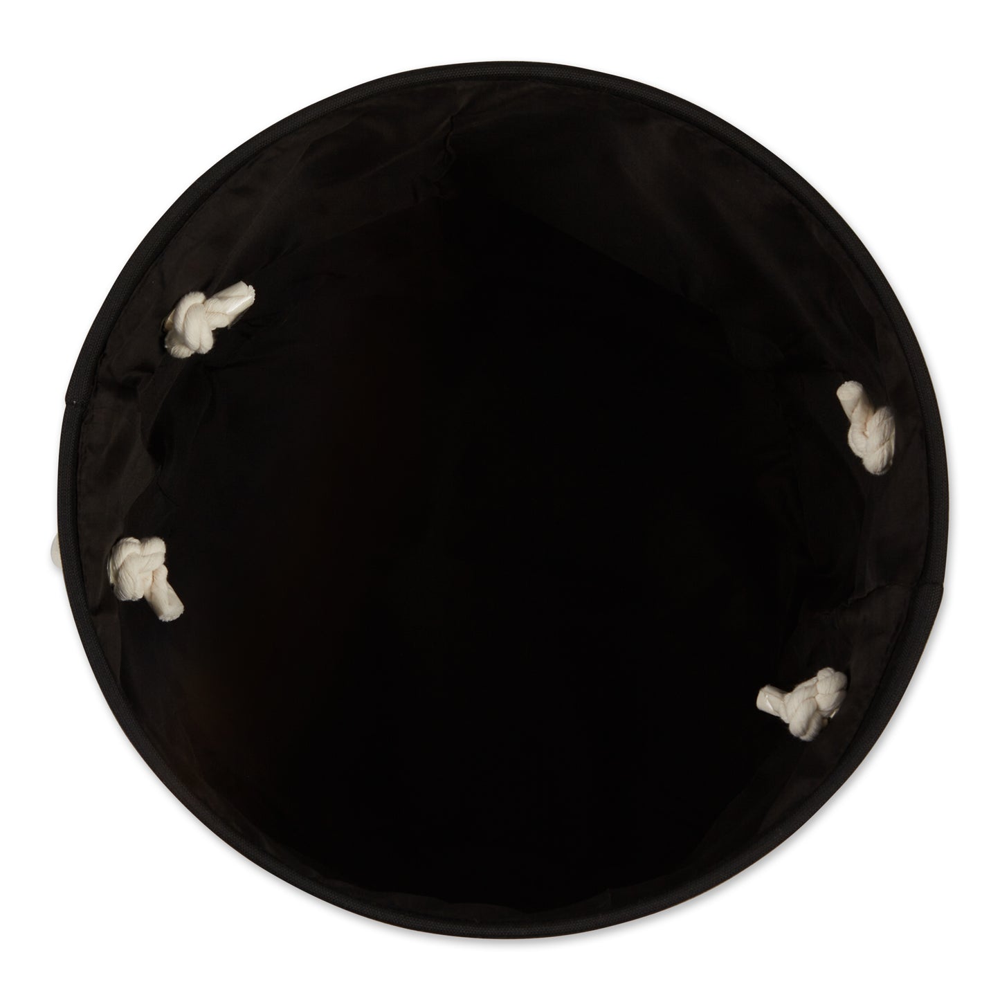 Bone Dry Collapsible Pet Storage Bin, Paw Print, Black, Small Round - 12x9"