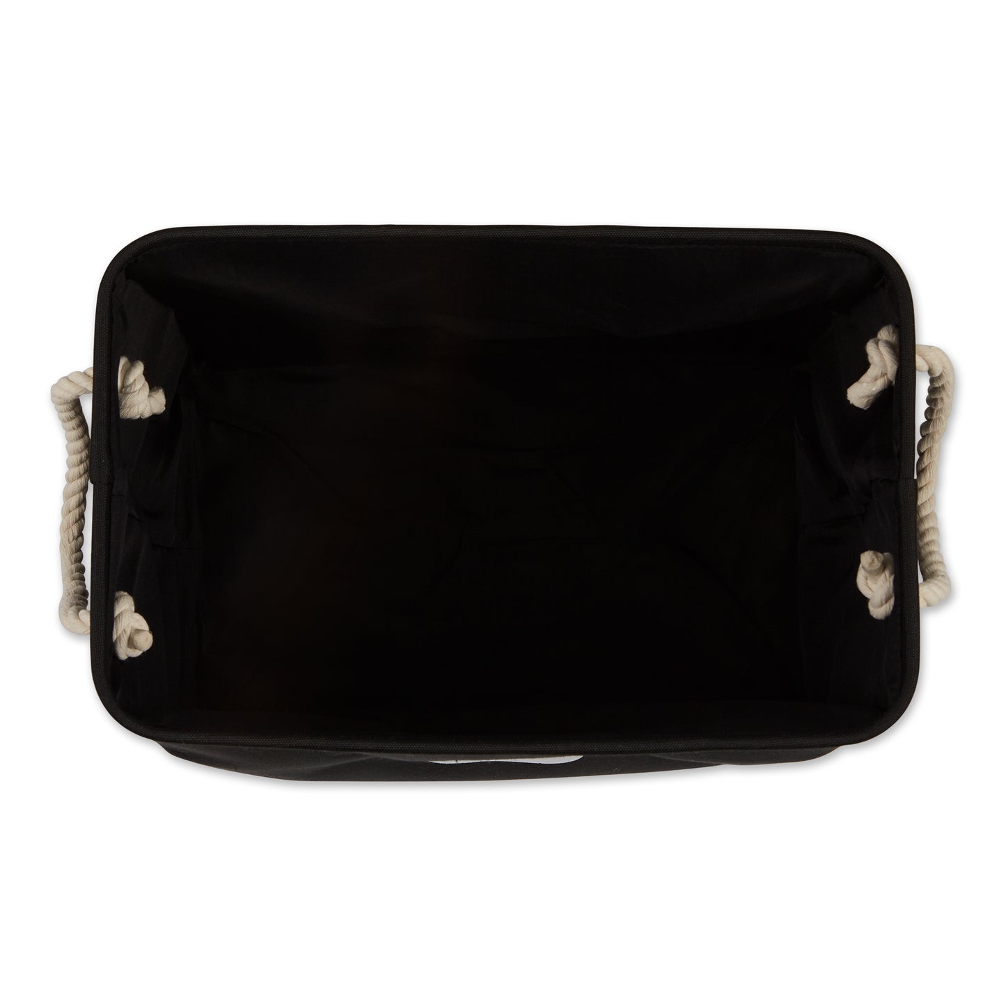 Bone Dry Collapsible Pet Storage Bin, Paw Print, Black, Small - 14x8x9"