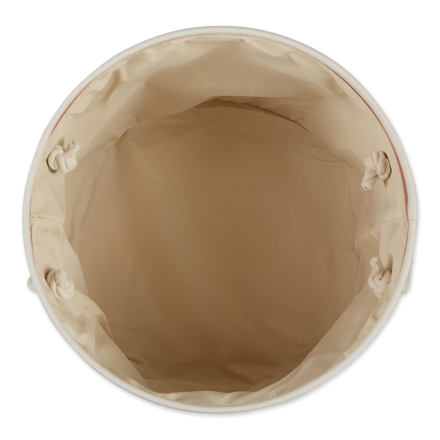 Polyester Pet Bin Stripe With Paw Patch Rose Round Large 15X18X18