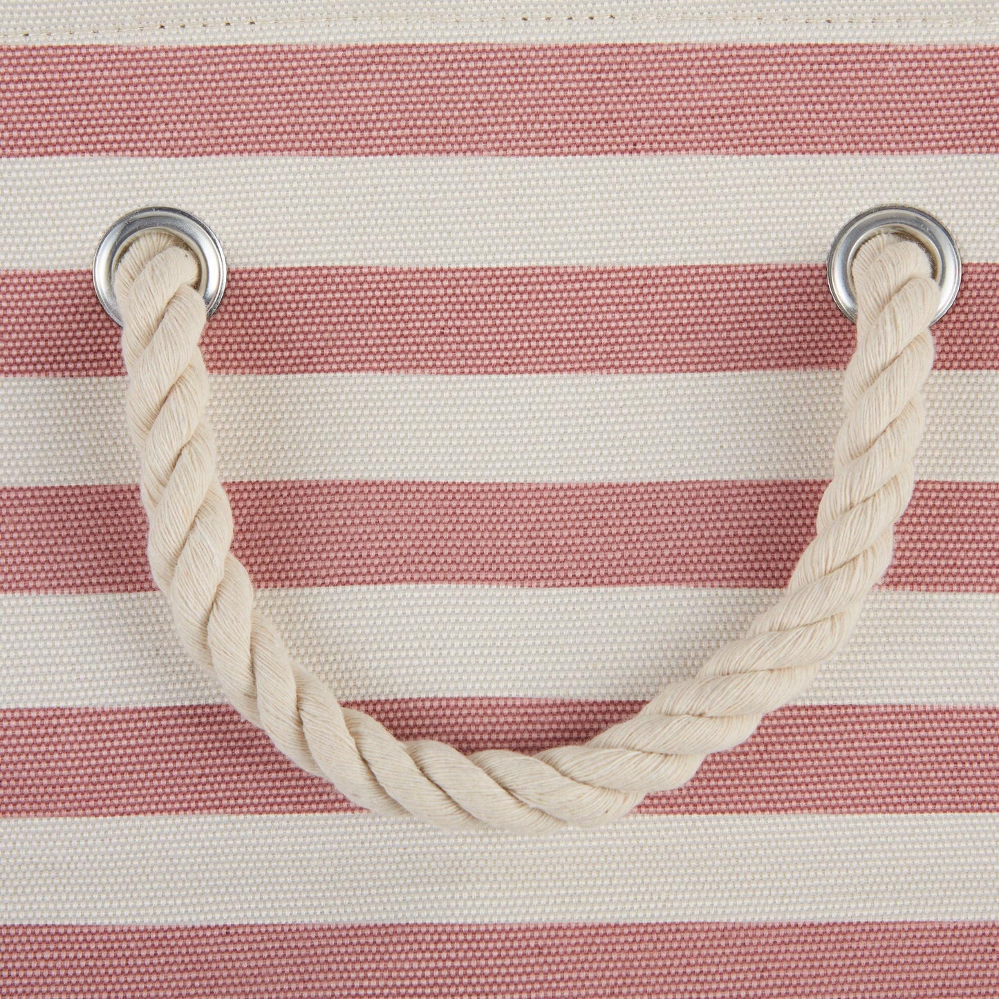 Polyester Pet Bin Stripe With Paw Patch Rose Round Large 15X18X18