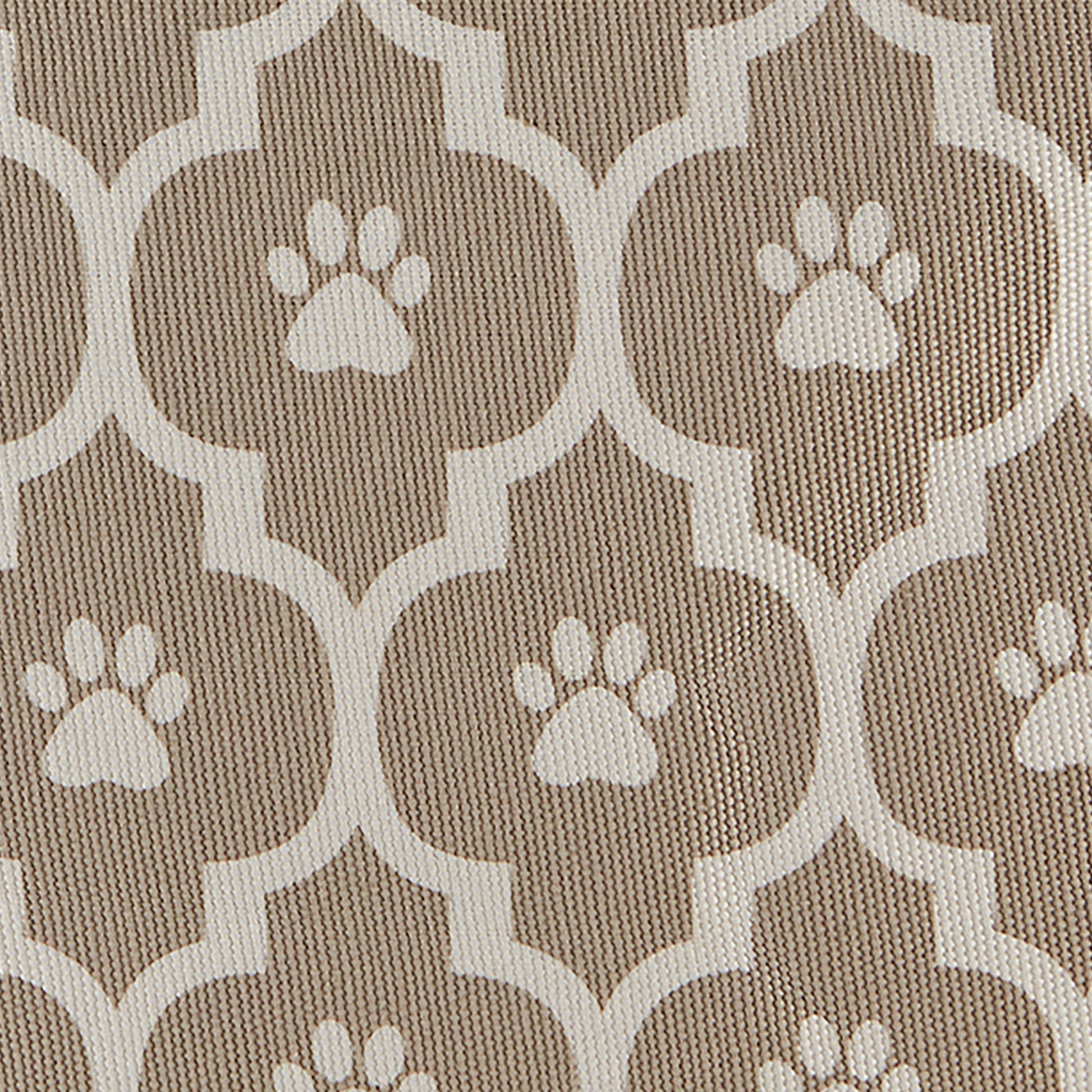 Polyester Pet Bin Lattice Paw Stone Round Large 15X18X18