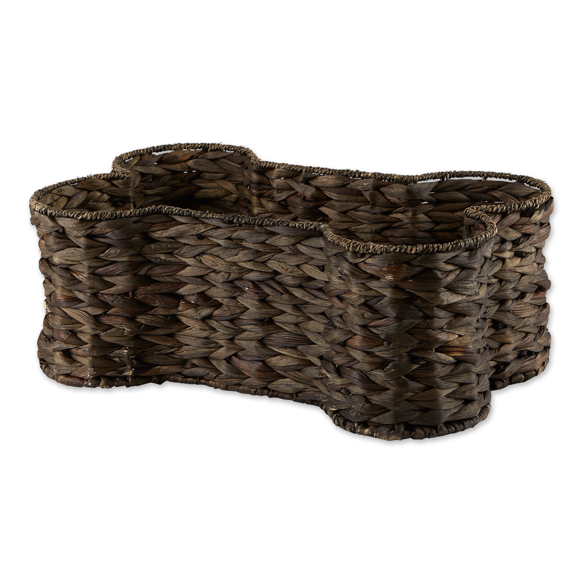 BONE DRY Bone-Shaped Wicker Storage Basket, Small 