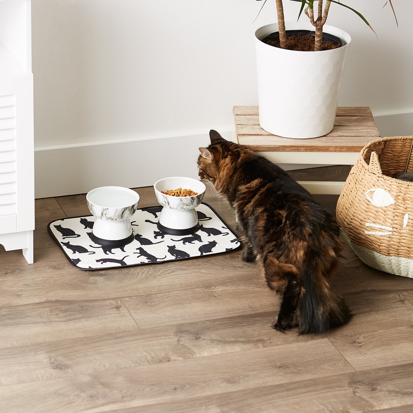 Cat Silhouette Pet Mat