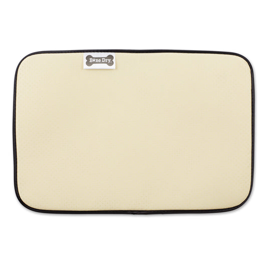 Gray/Off White Lattice Paw Pet Mat
