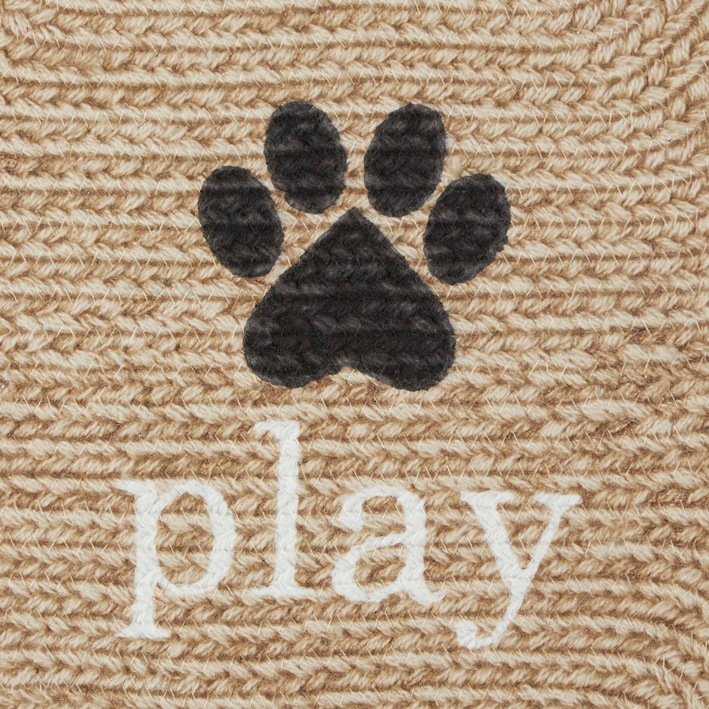 Stone Eat Play Love Bone Shaped Pet Mat 16X24