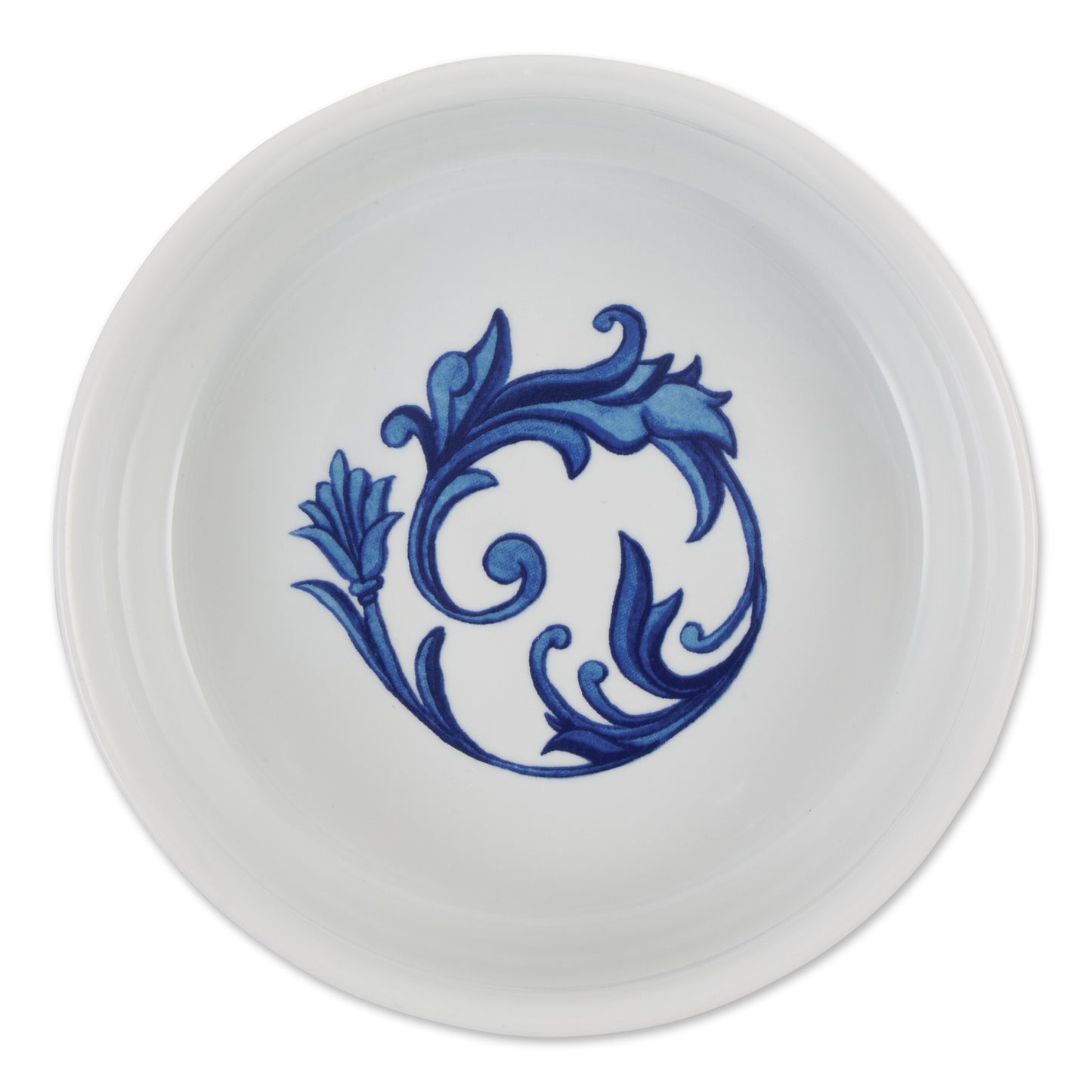 Blue Tile Pet Bowl Set of 2, Medium - 1.5 C. Capacity