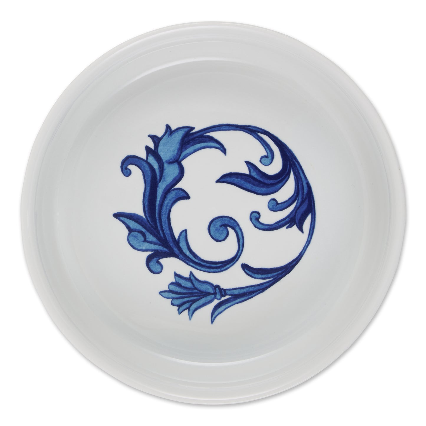 Blue Tile Pet Bowl Set of 2, Large 3.75 C. Capacity