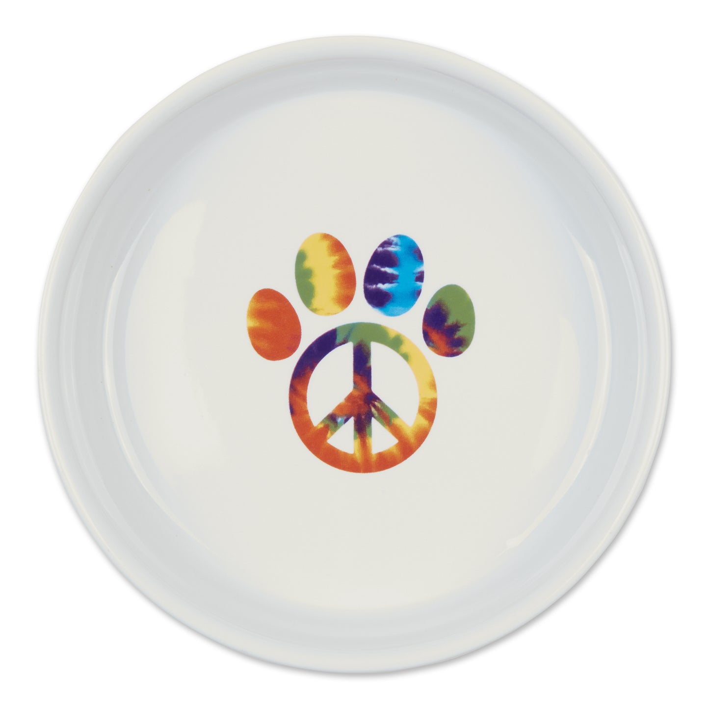Peace Paw Pet Bowl Set/2, Large 3.75 C. Capacity