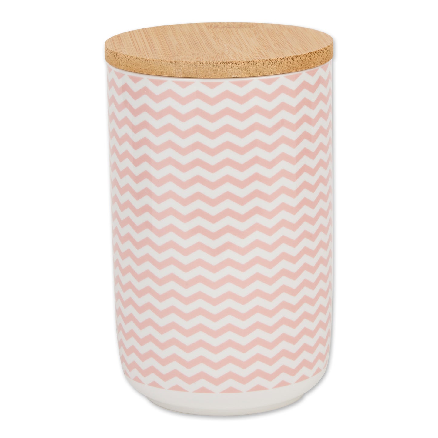 Pink Chevron Ceramic Treat Canister