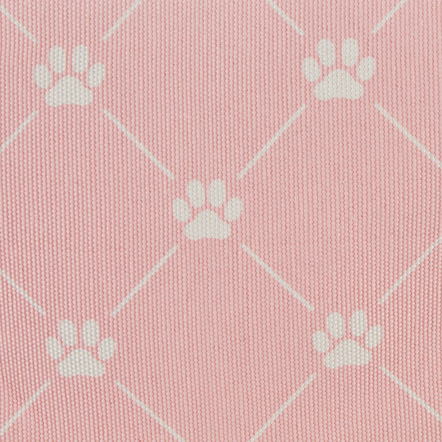 Collapsible Pet Storage Bin, Trellis Paw Print, Pink, Small - 14x8x9"