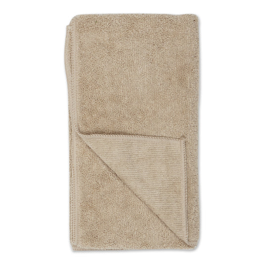 Bone Dry Small Pet Towel Set - 3 Pack - Embroidered Paw, Taupe, 15x30"