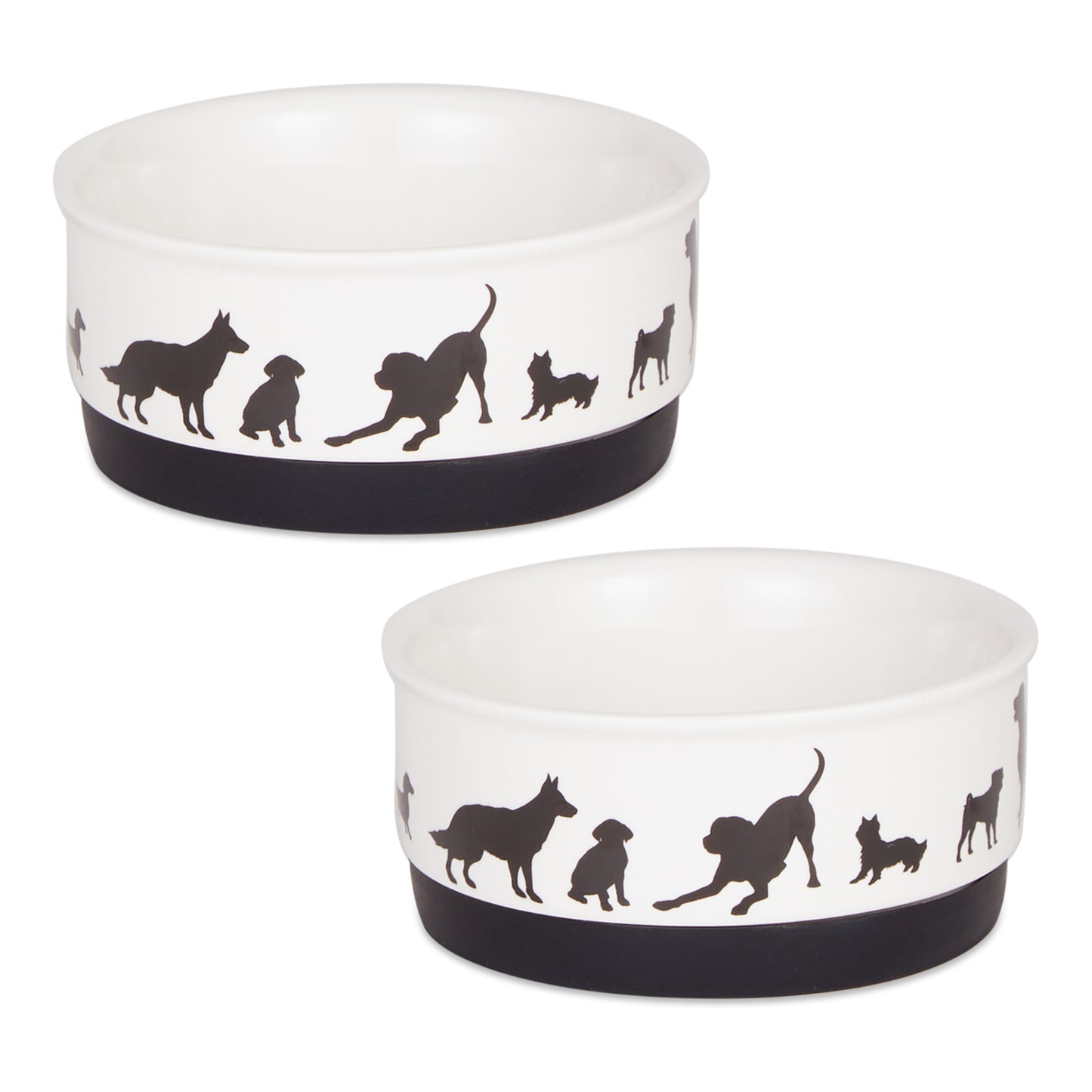 Pet Bowl Dog Show Small 4.25Dx2H Set of 2