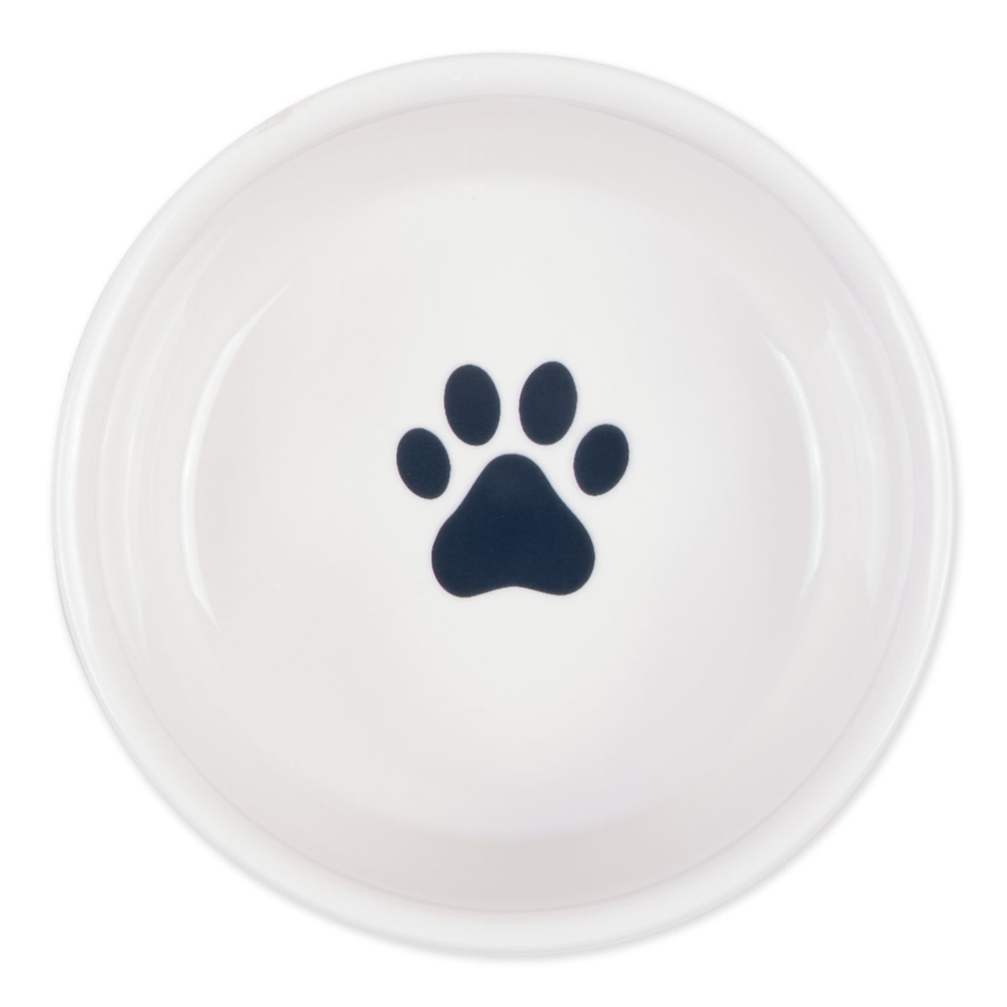 Navy Dog Show Pet Bowl Set/2, Small - 3/4 C Capacity