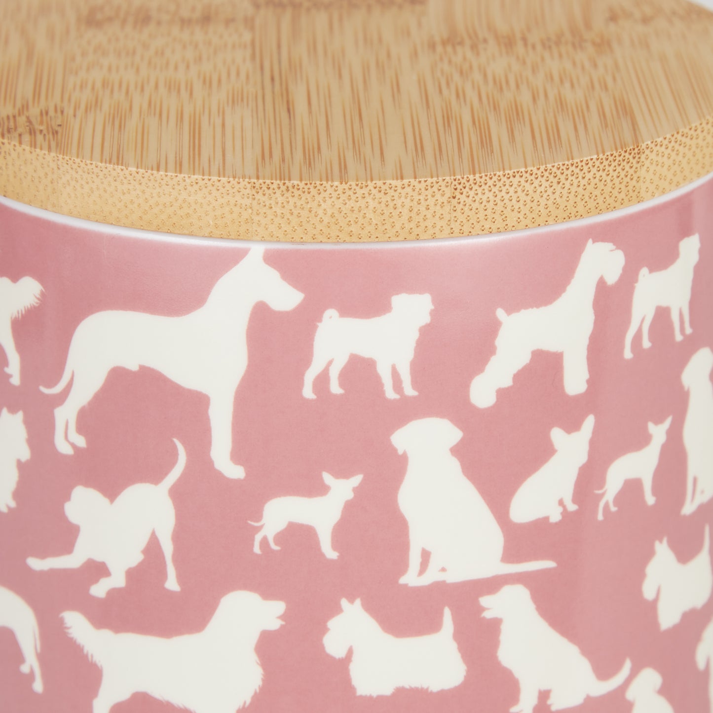 Rose Dog Show Pet Treat Canister 4 Cup Capacity
