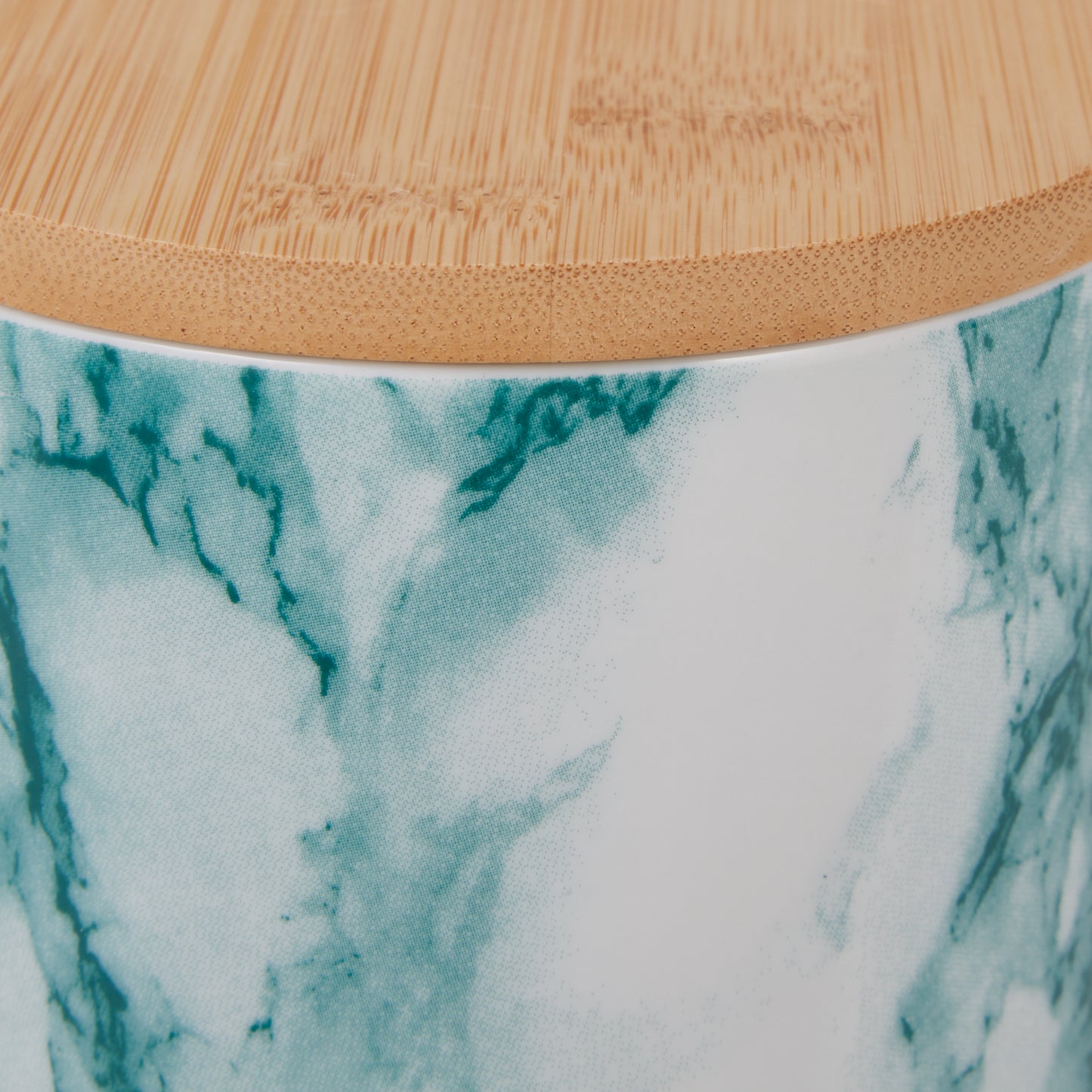 Teal Marble Pet Treat Canister - 4.5 Cup Capacity