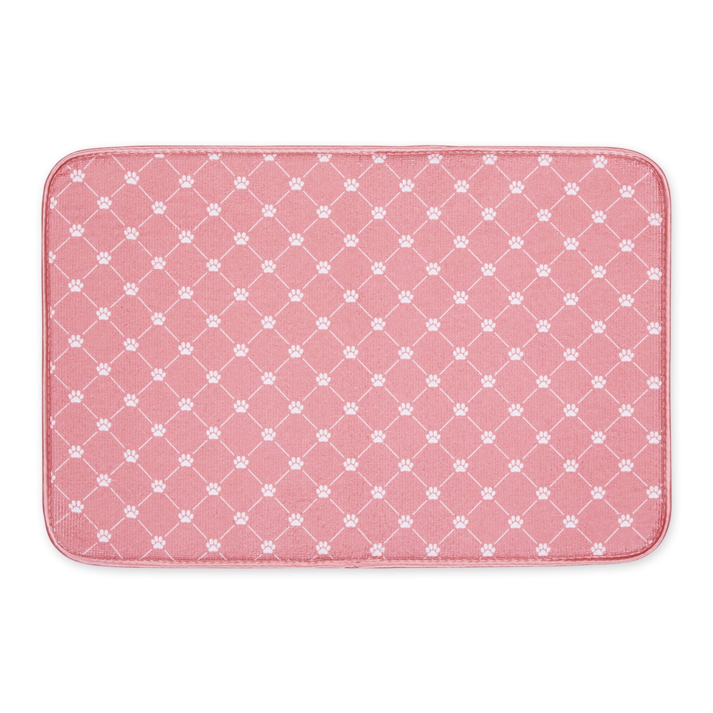 Rose Printed Trellis Paw Pet Mat