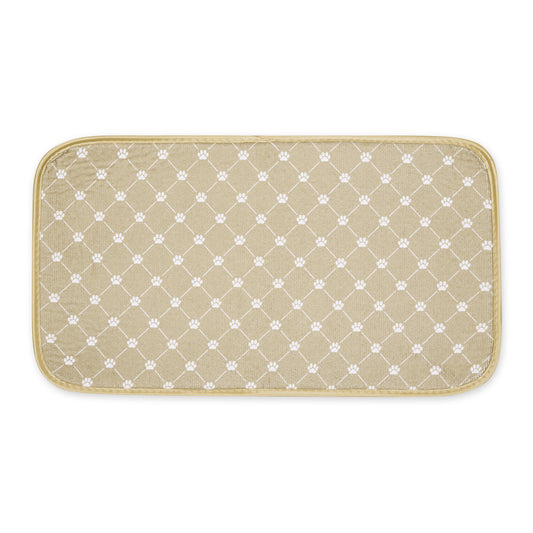 Taupe Printed Trellis Paw Pet Mat Small