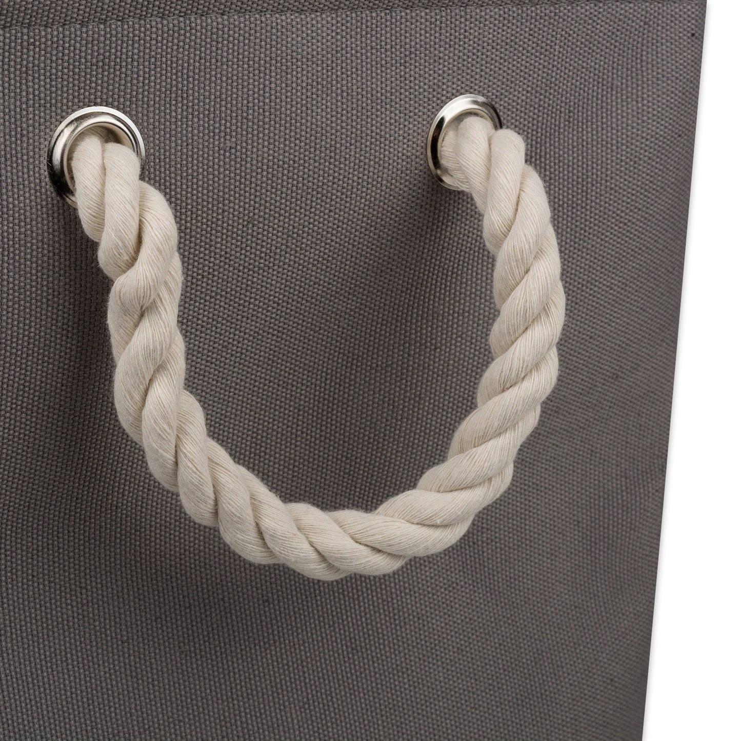 Bone Dry Collapsible Pet Storage Bin, Paw Print, Gray, Small Round - 12x9"