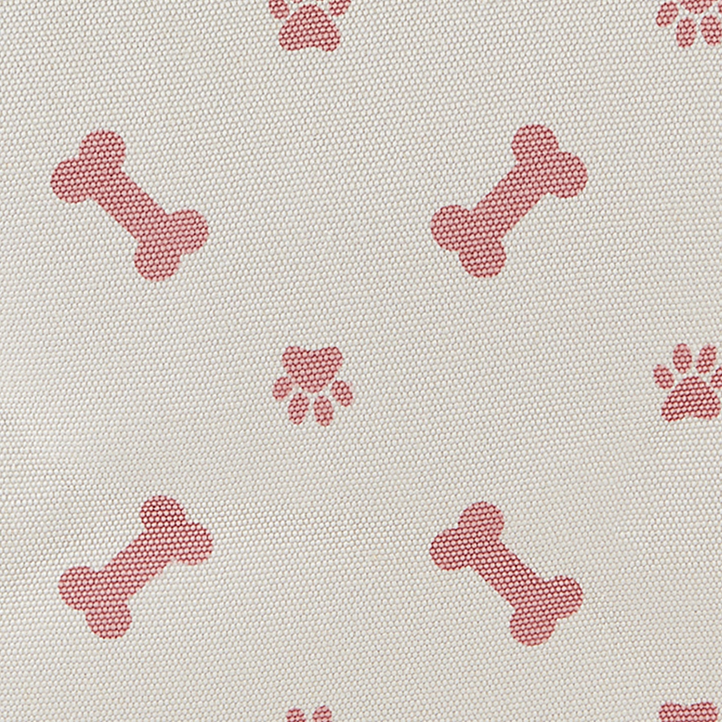 Polyester Pet Bin Paw/Bone Rose Rectangle Small 14X8X9
