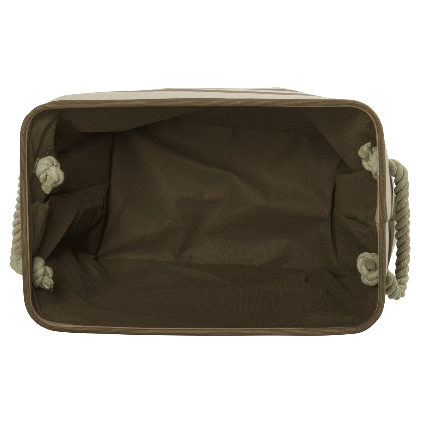 Bone Dry Pet Storage Bin, Striped Paw Patch, Brown, Large - 17.5x12x15"