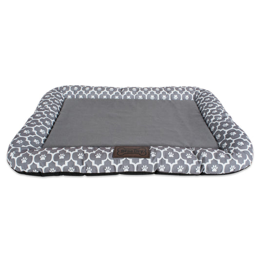 Border Cushion Lattice Gray Rectangle Medium 20X28
