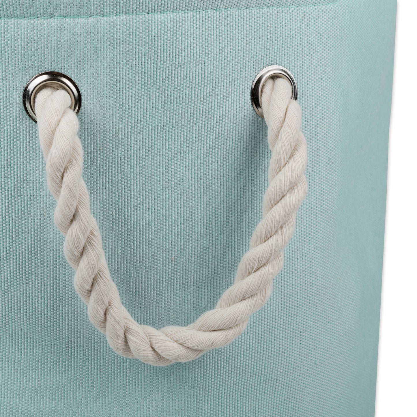 Polyester Pet Bin Paw Aqua Round Medium 12X15X15