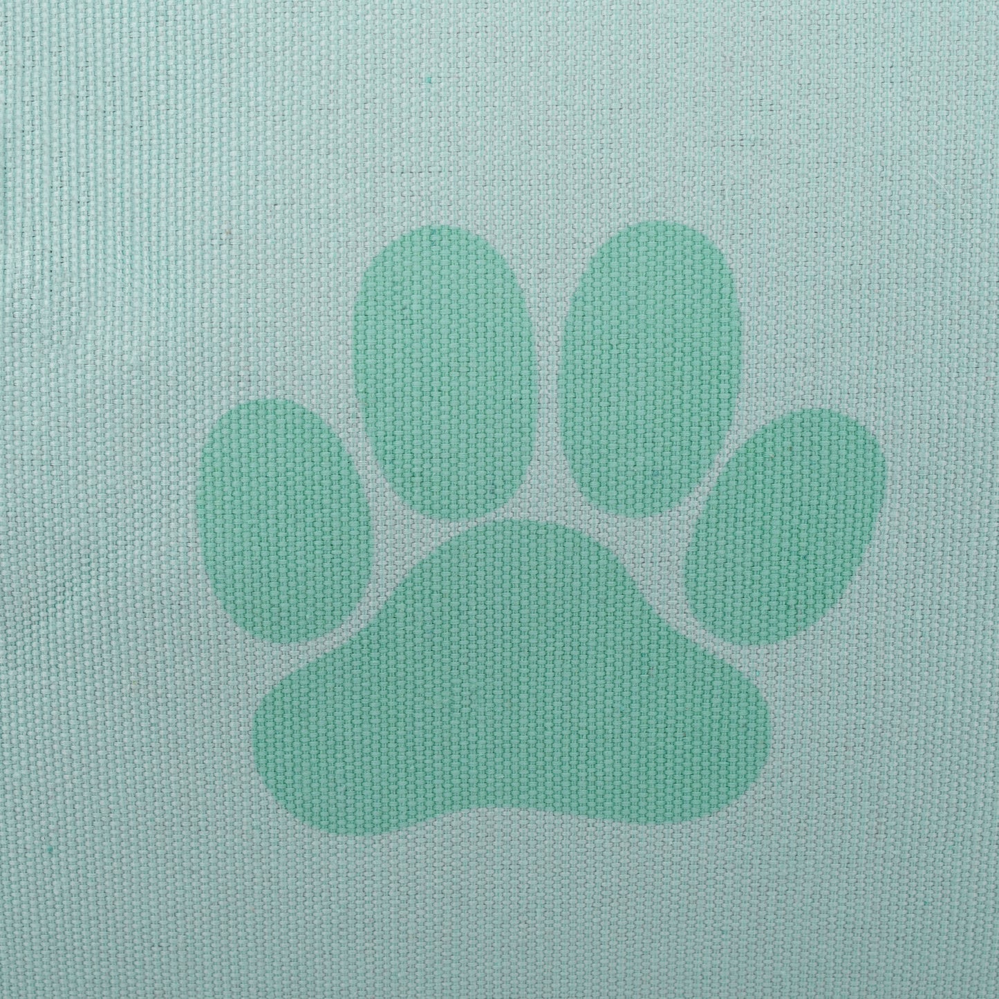 Polyester Pet Bin Paw Aqua Rectangle Medium 16X10X12