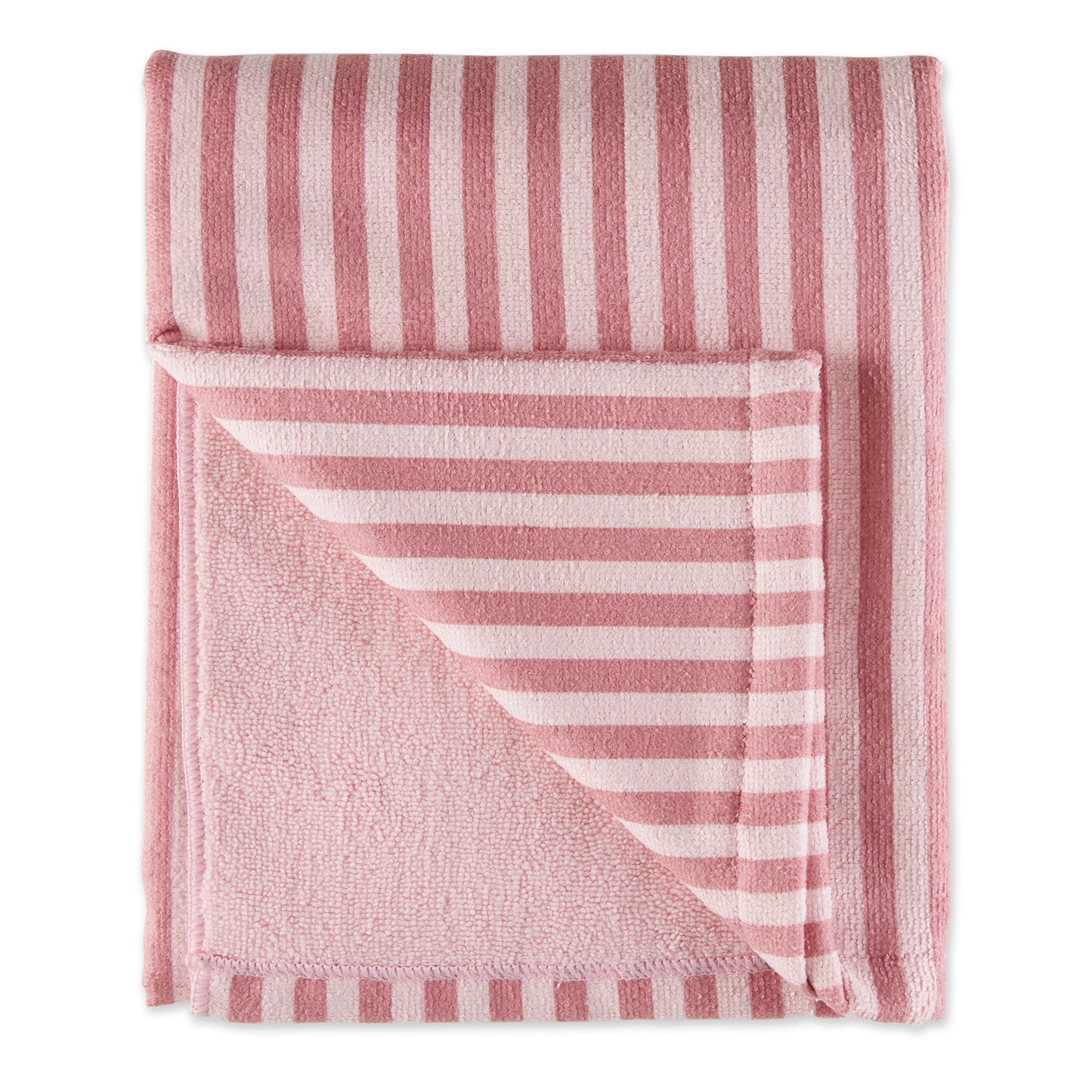 Bone Dry Stripe Pet Towel, Absorbent Microfiber, Rose. Large - 41x23.5"