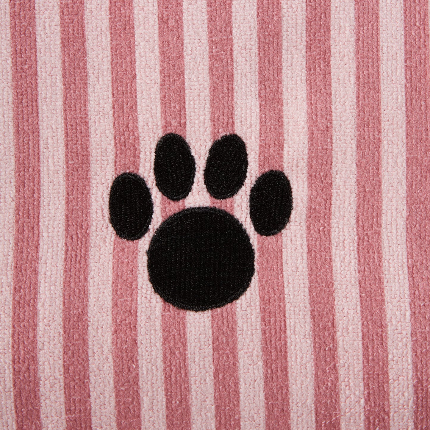 Bone Dry Stripe Pet Towel, Absorbent Microfiber, Rose. Large - 41x23.5"