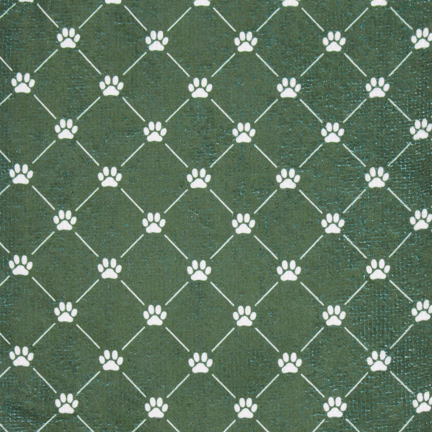 Bone Dry Large Microfiber Pet Towel - Printed Trellis, Hunter Green, 41x23.5"