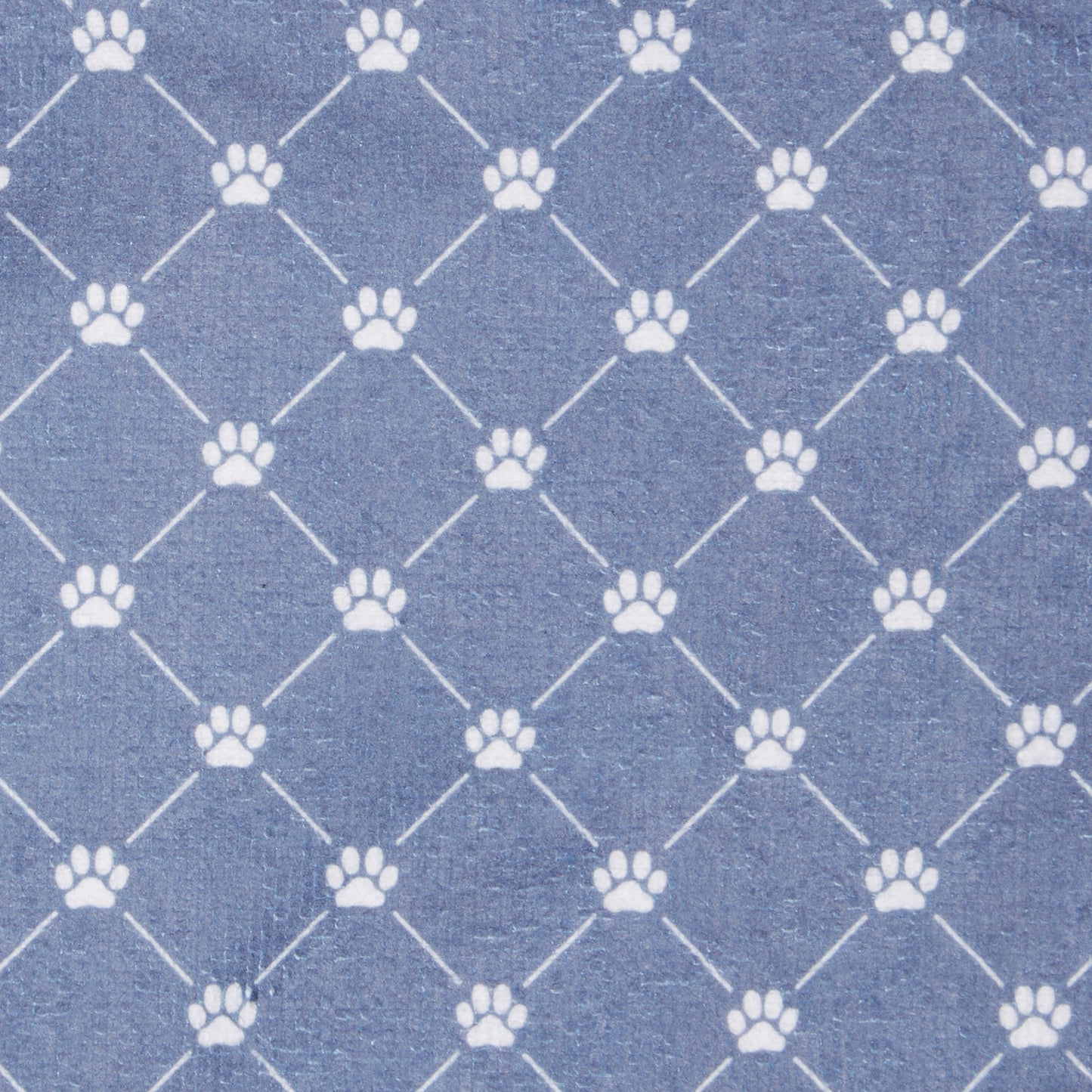 Stonewash Blue Printed Trellis Paw X-Small Pet Robe
