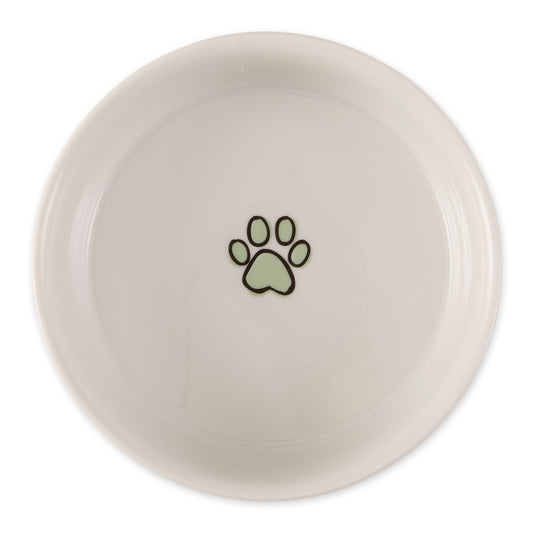 Desert Sage Petite Check Pet Bowl Set of 2, Medium - 1.5 C. Capacity