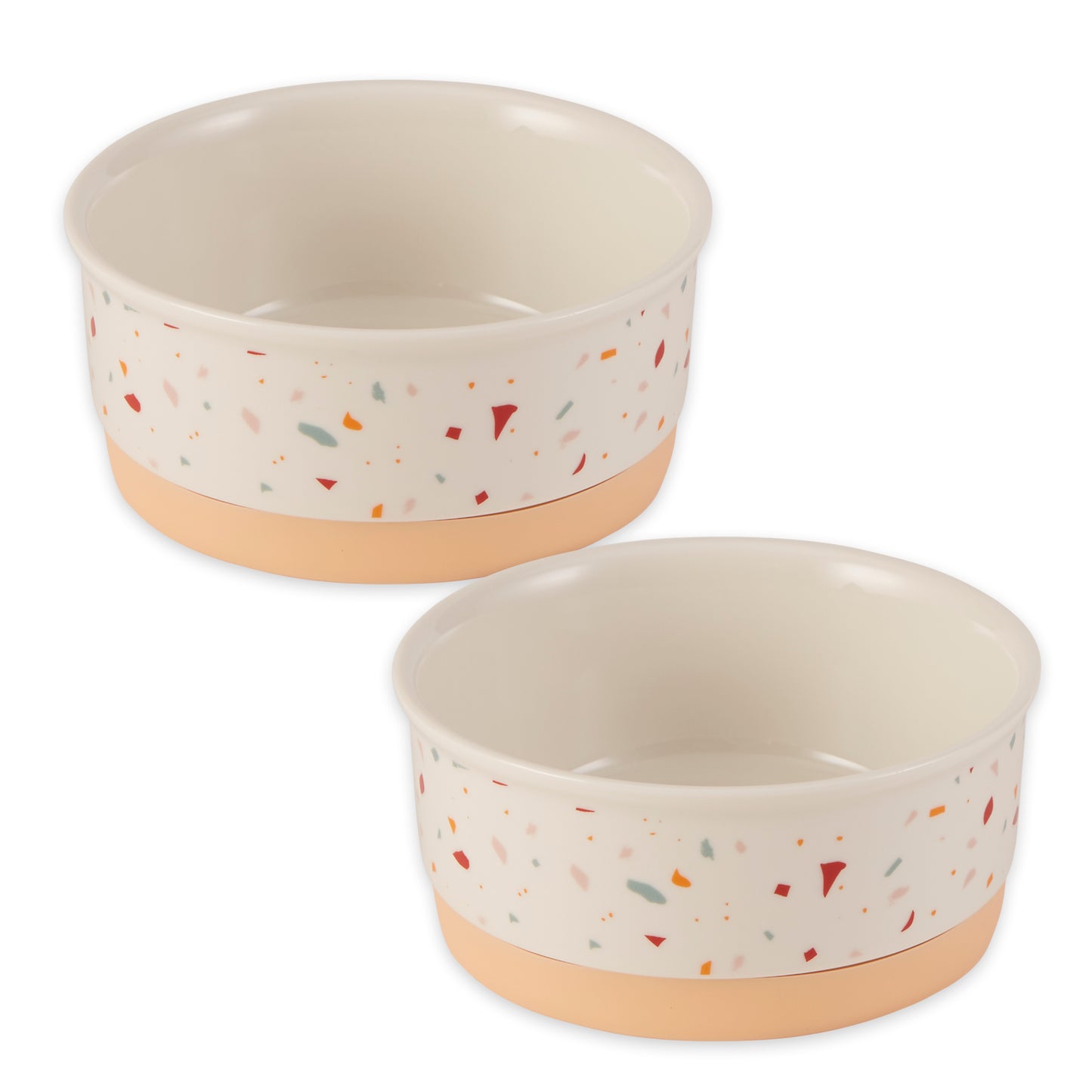 Terrazzo Pet Bowl Set/2, Small - 3/4 C Capacity