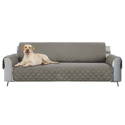 Bone Dry Reversible Pet Furniture Cover, Grey, Loveseat - 98x76"