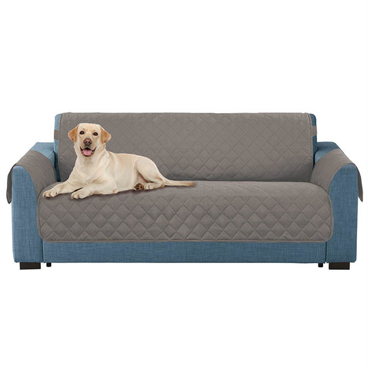 Bone Dry Reversible Pet Furniture Cover, Grey, Loveseat - 98x76"